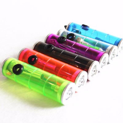 Durable Hookah water pipe Transparent Acrylic pipe Hot sale Hookah shisha smoking pipe 6 colors